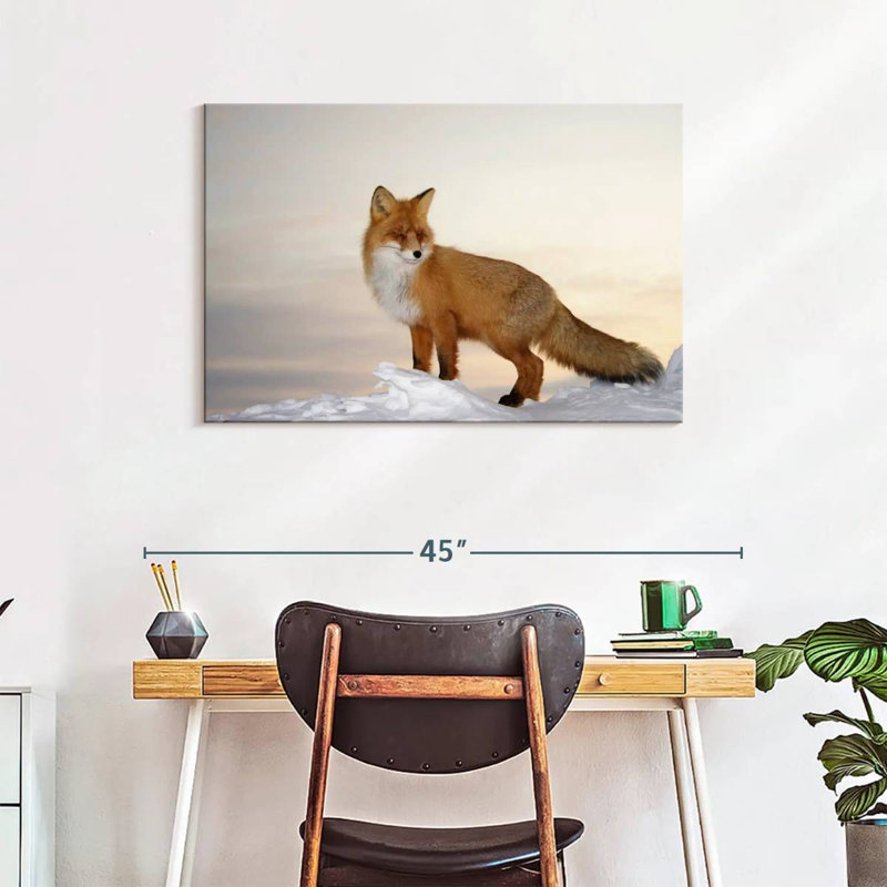 Renard majestueux Brampt, H 24 po x l 36 po