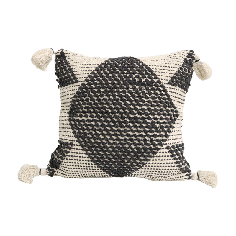 Abstract Wool Blend Throw Pillow