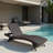 Premium Outdoor Patio Wicker Chaise Lounge Chair-123754511