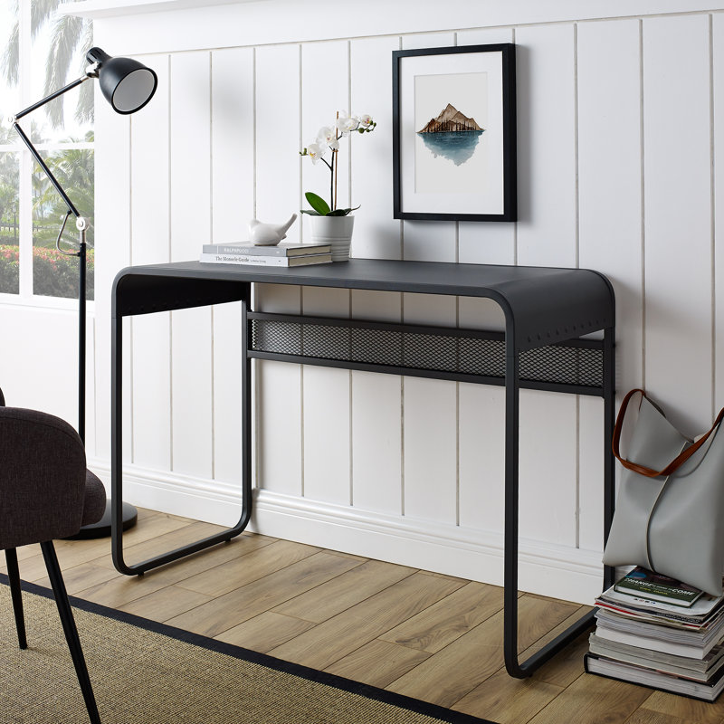 Summertown Writing Desk, Gunmetal Grey