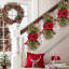 Couronne de Noël pour porte d'entrée