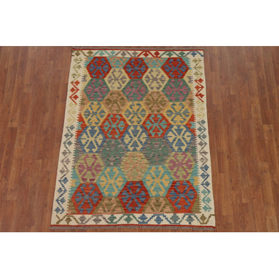 Reversible Kilim Oriental Area Rug 4x6