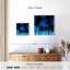 Gillard Palms noir sur bleu I