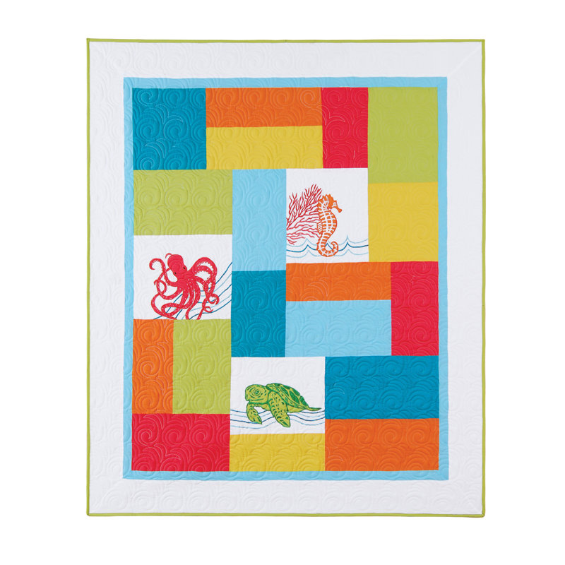 Tropical Escape Quilted Throw Blanket