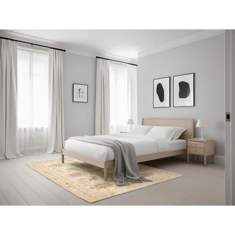 Tapis décoratif de Ivoire oriental katelin, Rectangle 5 pi x 7 pi