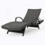 Deux chaises longues avec accoudoirs pour porche, patio, cour.