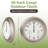 Indoor Outdoor Clock Thermometer Combo - 18-Inch Waterproof Outdoor Wall Clock with Temperature and Humidity by Pure Garden-50560337