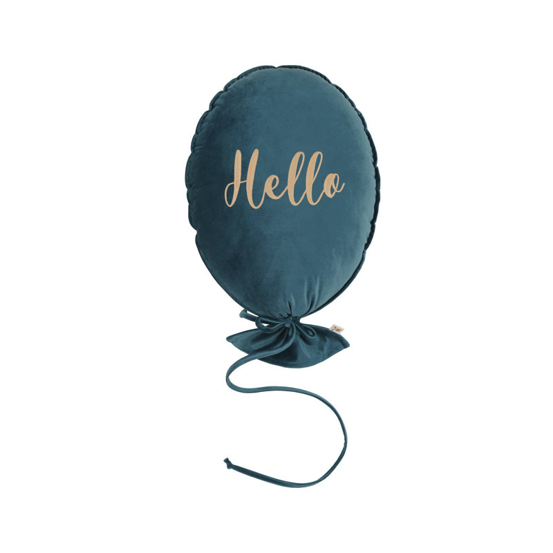 Novelty Cushion, Crystal Teal/Light Gold
