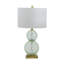 Lampe de table verte 29 po