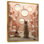 Chat blanc, intérieur futuriste rose, chat, art mural, salon
