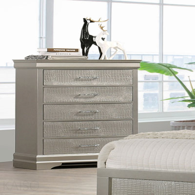 Mobilier de chambre à coucher 5 tiroirs 5 pièces