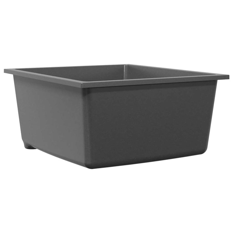 Kitchen Sink Granite, Grey, 20cm H  x 38cm W  x 44cm D