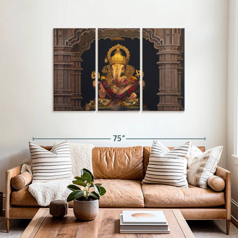 Adella Ganesh Statue, 36" H x 57" W
