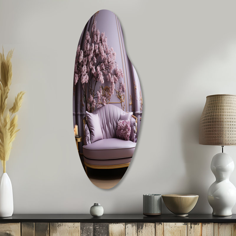 Décoration murale lilas, H 38 po x l 15 po x P 1 po