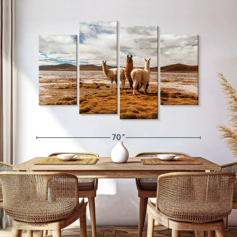 Brampt Desert Alpacas, 42" H x 68" W