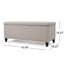 Rangement en tissu - 18,3 po X P 41,84 po, profondeur, largeur