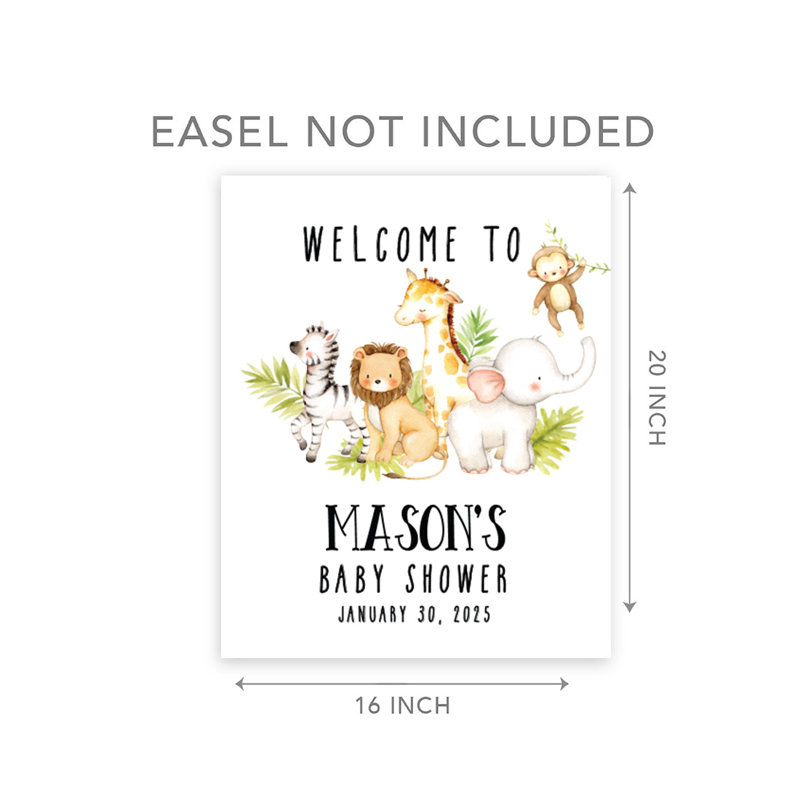 Panneau de bienvenue pour fête de naissance