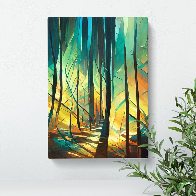 Forest Expressionism No.3 - Wrapped Canvas, 50cm H x 35cm W