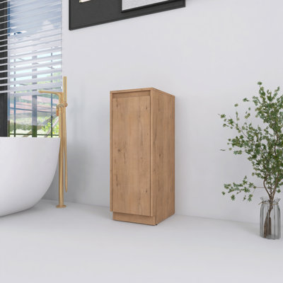 Armoire de rangement autoportante de 12 pouces pour salle de bain, portes à fermeture douce