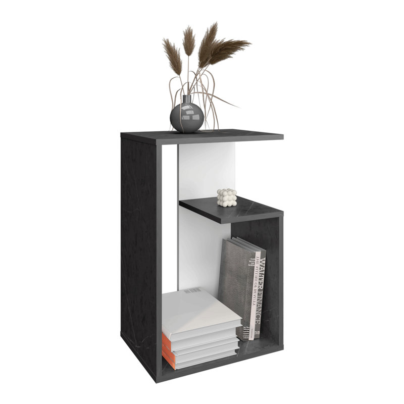 Side Table 25" H, 1 Shelf