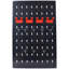 Organisateur mural de panneau perforé, organisateur de garage pour outils en métal de 4 pi avec 3 panneaux perforés, porte-foret, porte-clés, accessoires de crochets, panneau perforé mural de rangement pour atelier, noir