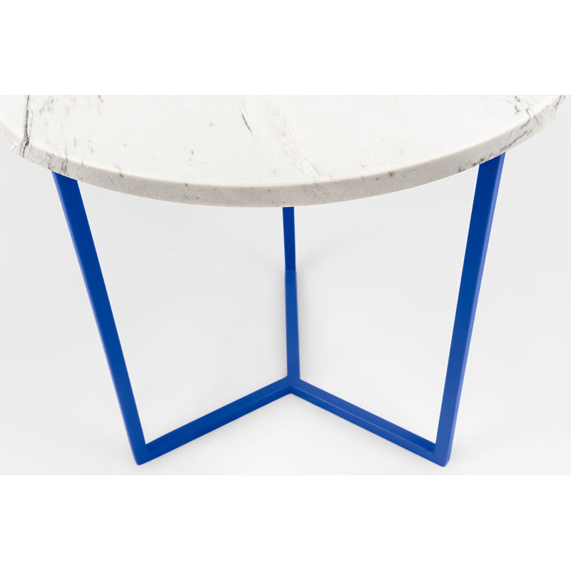 Draper Frame End Table, Blue