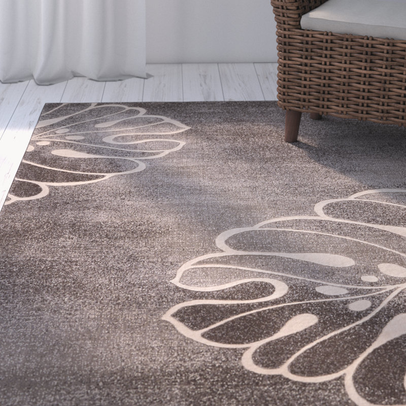 Langan Floral Indoor Rug, Rectangle 9'3" x 12'9"