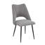 4 chaises de salle à manger grises souples avec des pieds en mousse à haute rebond et des pieds réglables, idéales pour la cuisine, 4 chaises grises, coussins, pieds, pieds, cuisine, sessions