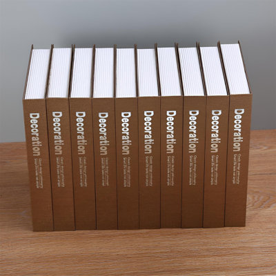 Élégant décor de faux livre moderne nordique pour les intérieurs élégants