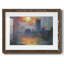 Les maisons du Parlement, coucher de soleil par Monet, reproduction d'art sur papier-772304799-772304795