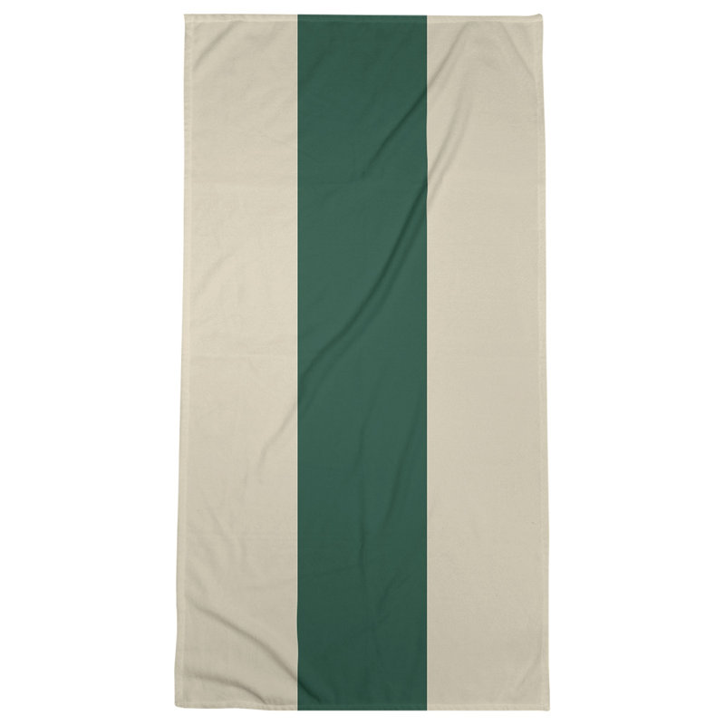 Lightweight Bath Towel, Minnesota Wheat/Forest Green/Minnesota Wheat, Poly/Cotton