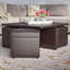 Table basse à piédestal avec rangement