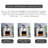Beige Solid Wood Electric Fireplace