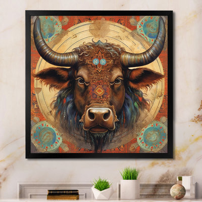 Astrological Buffalo - Buffalo/Bison Wall Art