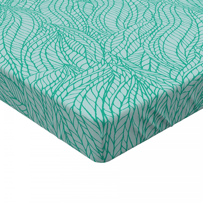 Microfiber Floral Fitted Sheet, Twin XL Fitted Sheet