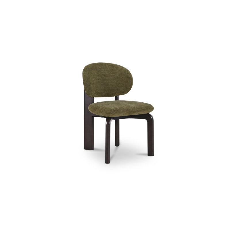 Sami Dining Chair Brown Set Of Two, Dark Green
