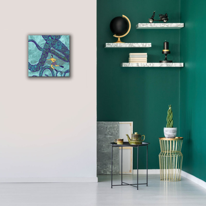 «Misadenture 3» par Alicia Ludwig, art mural sur toile, H 18 po x l 18 po x P 0,75 po