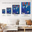 Wall Art Print The Boys In Blue Twin Brothers Portrait Cobalt Oil Painting Poster