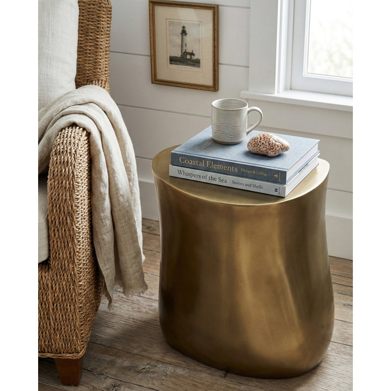 Table d'appoint Mellow, laiton poli, Laiton poli