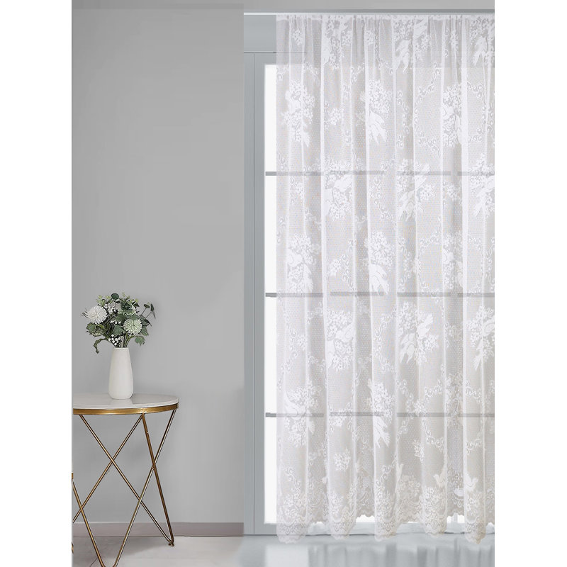 Lovebirds Lace Panel, 300.00cm Width x 90.00cm Height