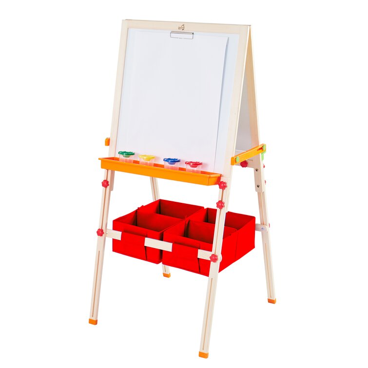 Homfa Easel for Kids, Height Adjustable Art Easel Chalkboard for
