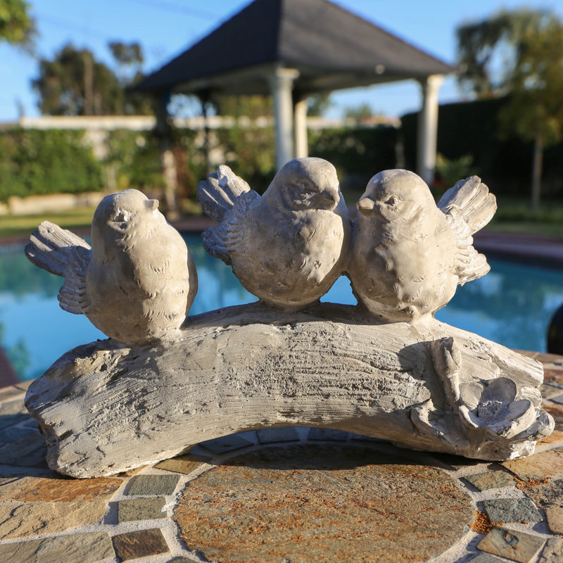 Figurine à trois oiseaux Blaize