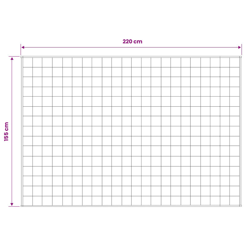 Throw Blanket, 155cm W x 220cm L, White
