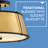 Clarke 2-Light Semi-Flush Mount Ceiling Light w/ Diffuser