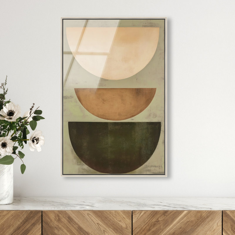 Sun-Kissed Minimalism III High-Gloss Frameless Acrylic Glass Wall Art Abstract Print by Oliver Gal, Ready to Hang, 10 x 15