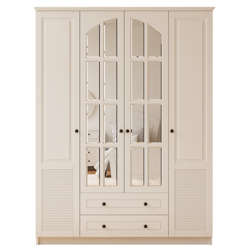 Lechlade 4 Door Manufactured Wood Wardrobe