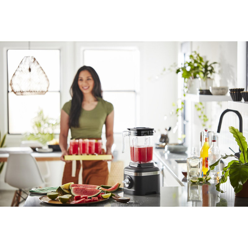 Mélangeur à 3 vitesses KitchenAid® K150 avec 2 bocaux, Noir mat