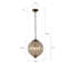 Luminaire suspendu sphérique 3 lumières Sloane