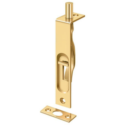 Deltana 4FBSCR003 4" Flush Bolt; Heavy Duty; Lifetime Brass Finish