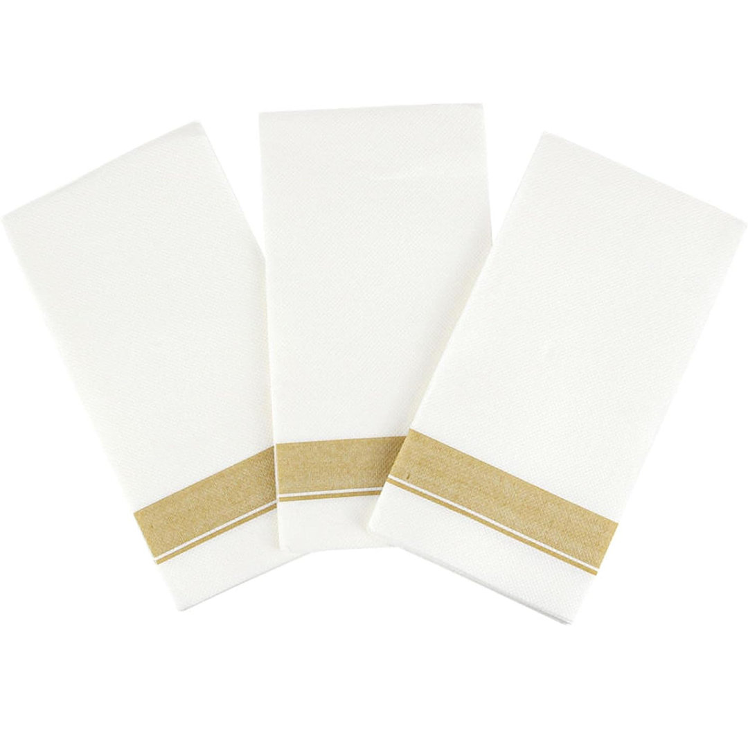 Ecoquality Disposable Cloth Feel Dinner Napkins for 150 Guests (Set of 150) EcoQuality 